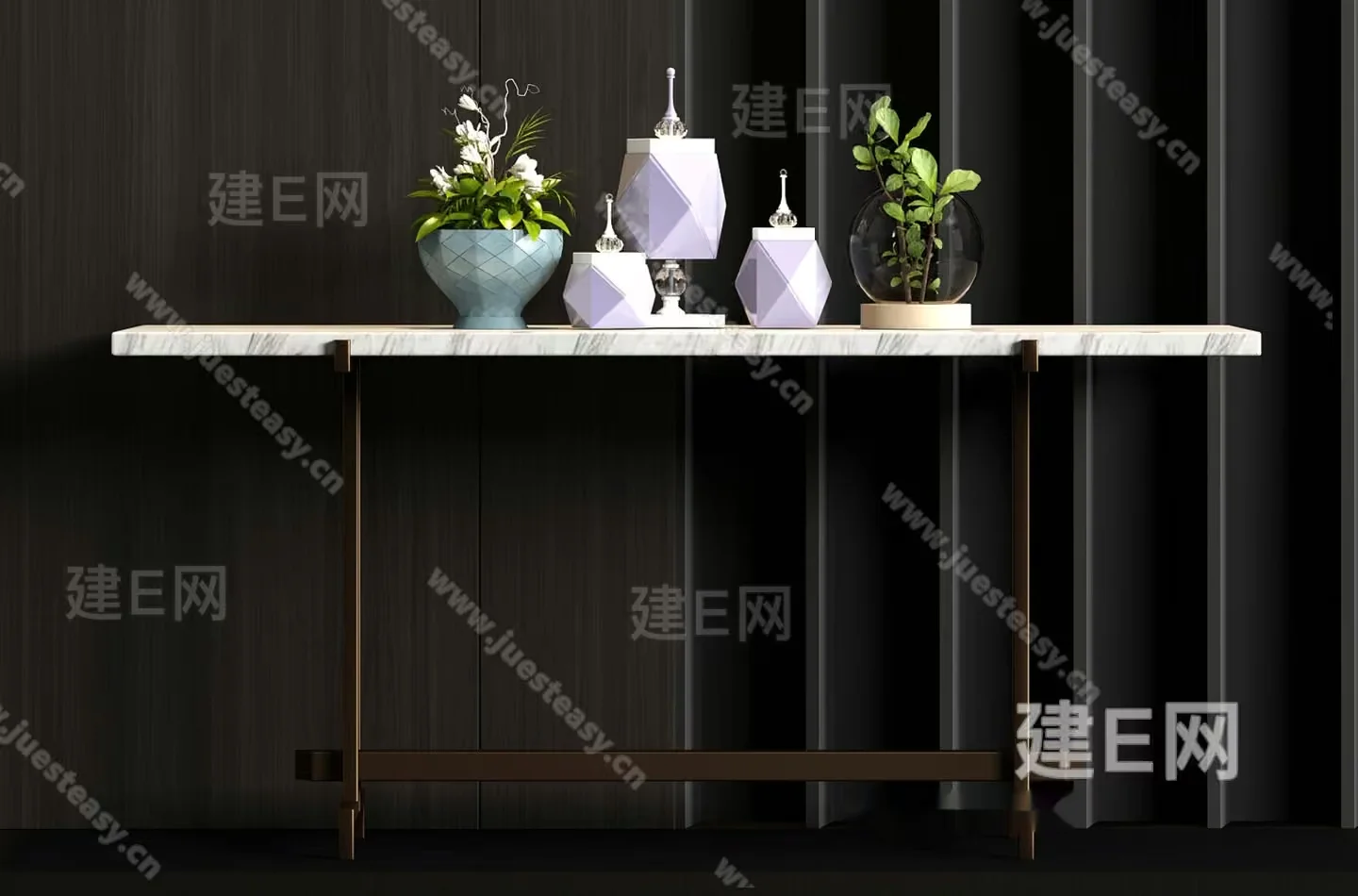 Modern Console Table 3D Model – 17674 – VRAY Render