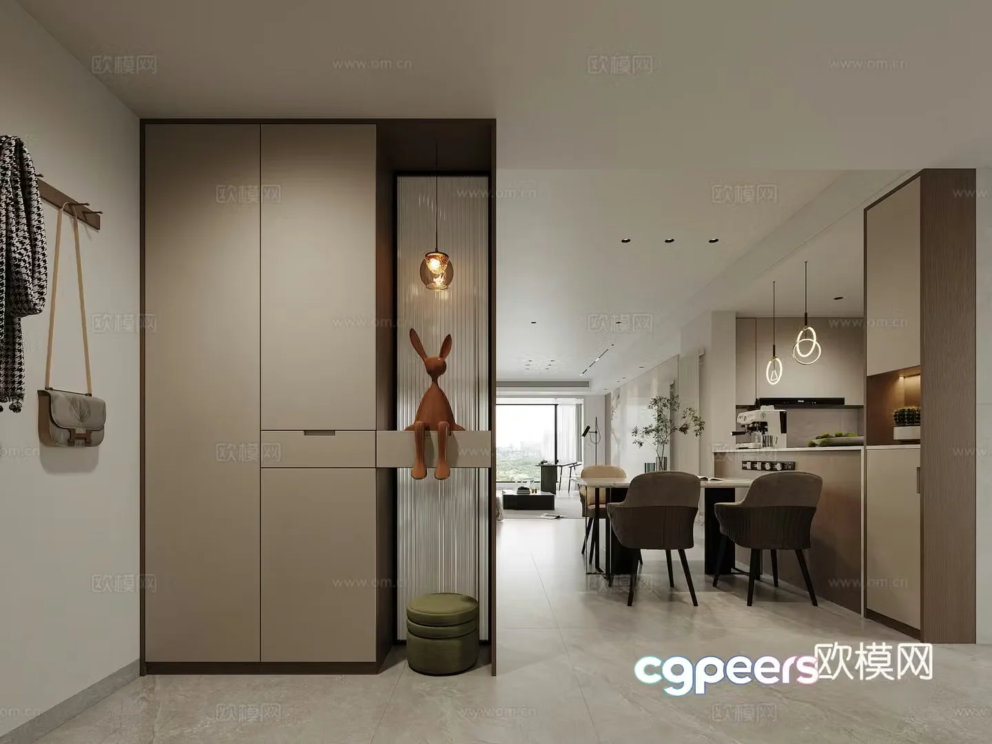 Entrance entrance hall porch background decorative entrance hall functional entrance hall 3D model