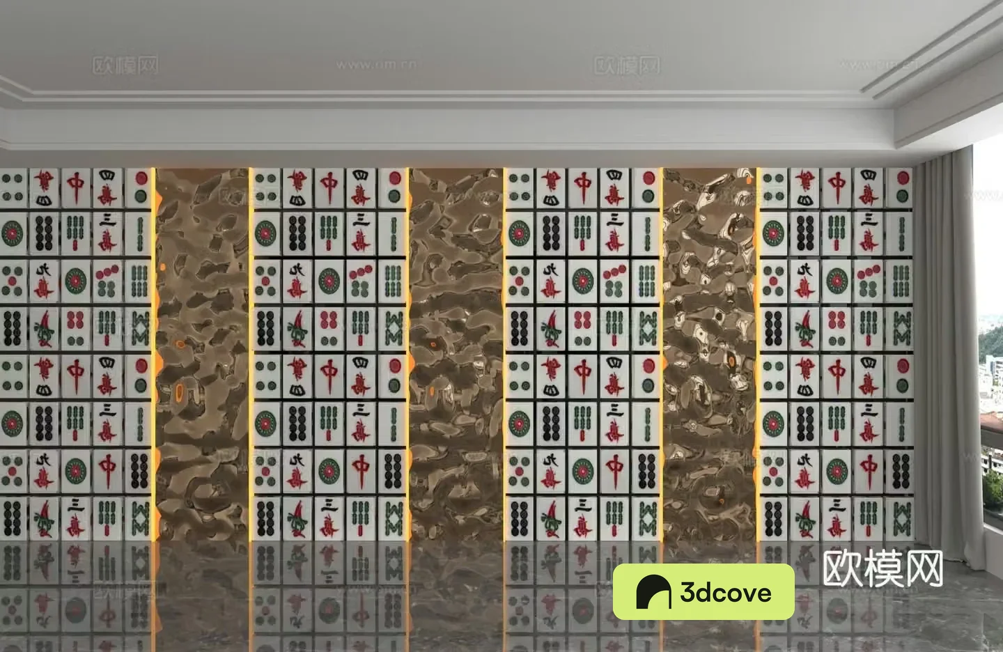 Modern background wall