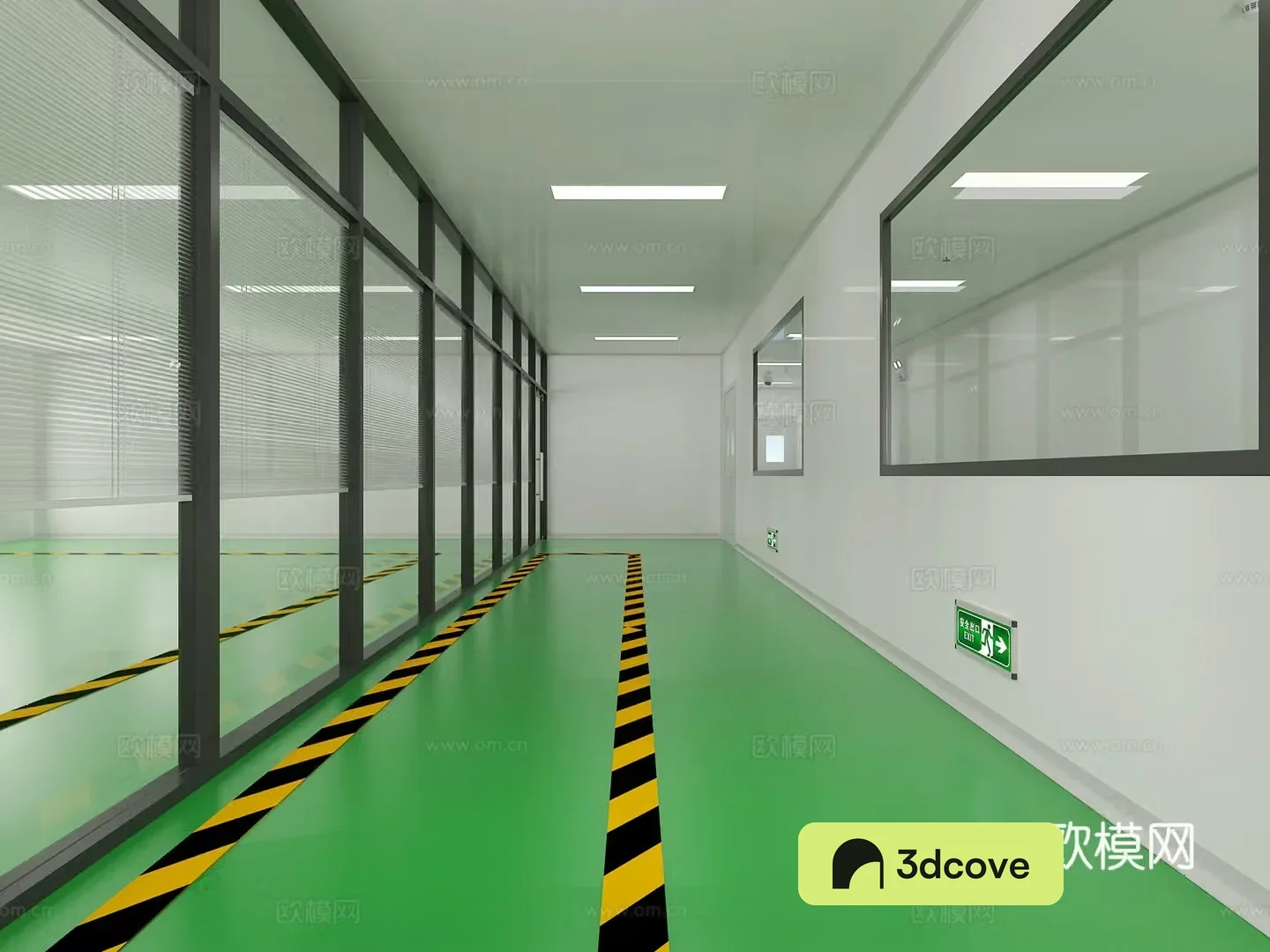 Modern laboratory factory building