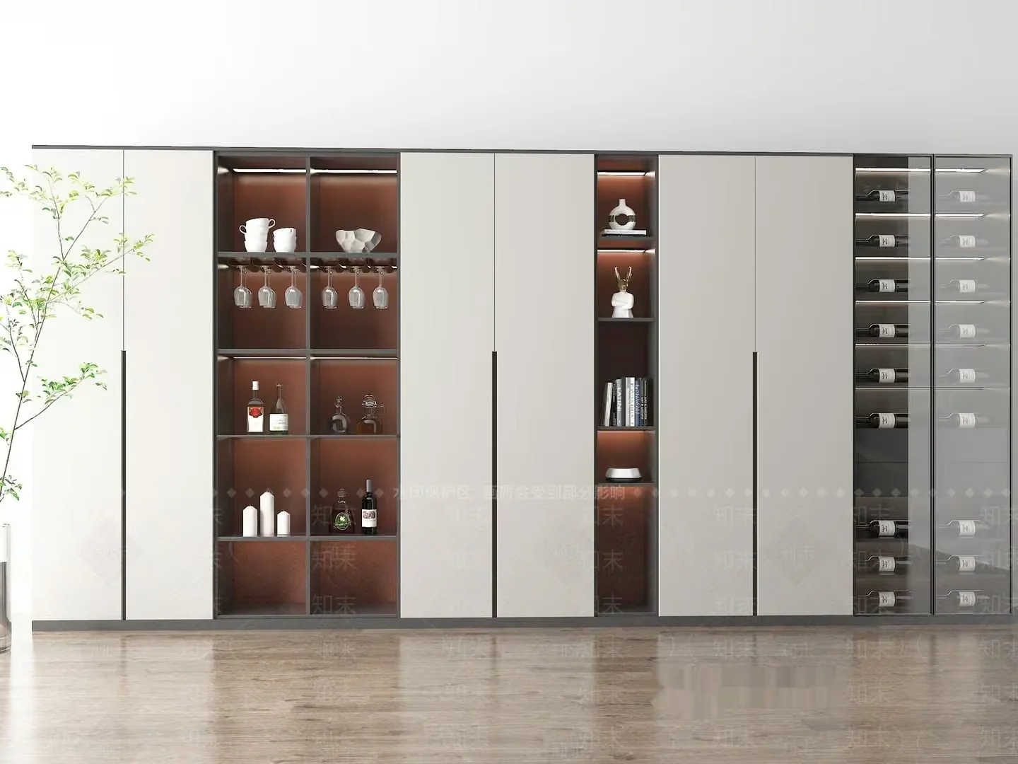 Modern Wine Storage 3D Model – 6216 – VRAY Render