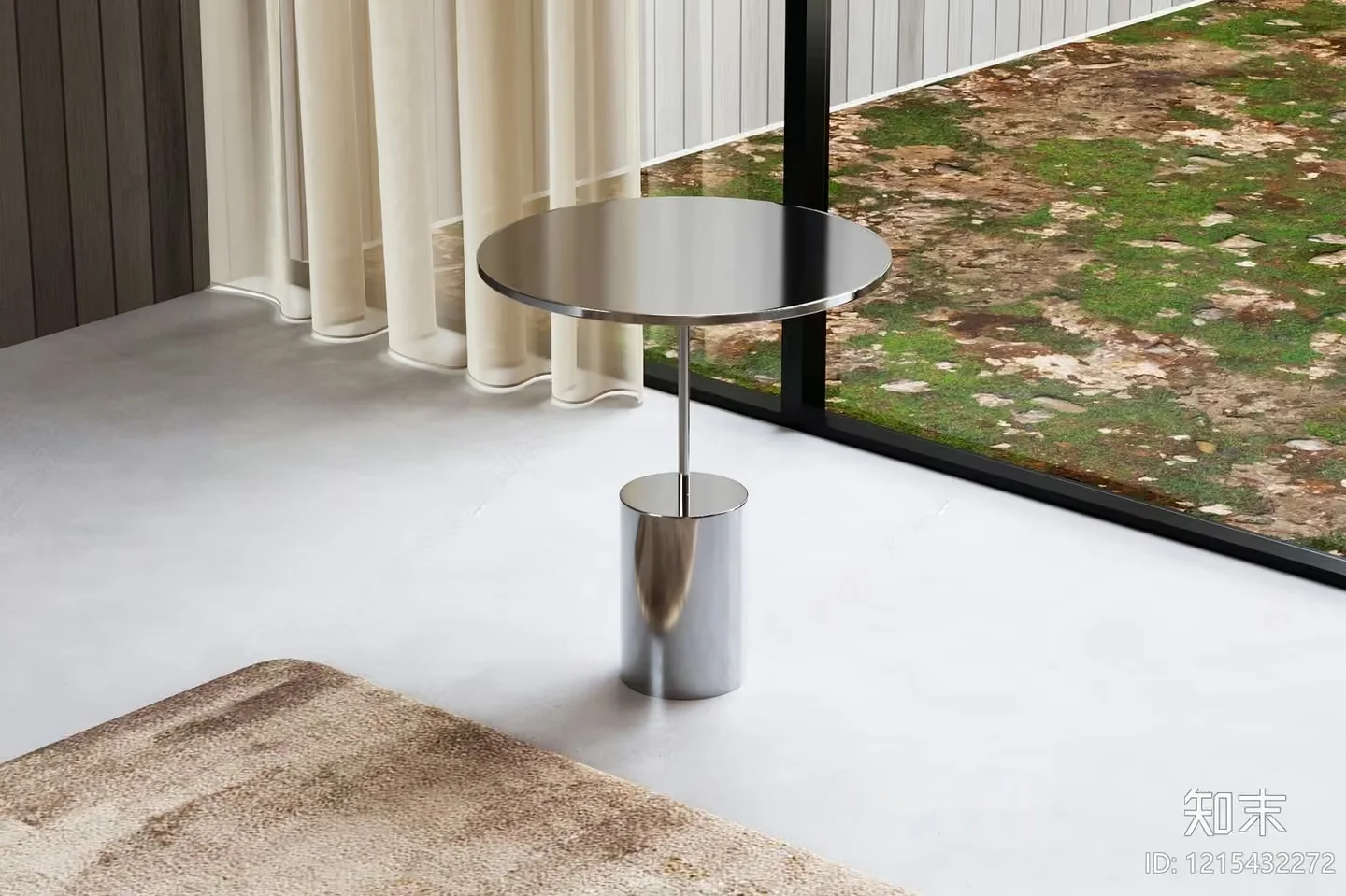 Modern Silver Table 3D Model – 18059 – VRAY Render