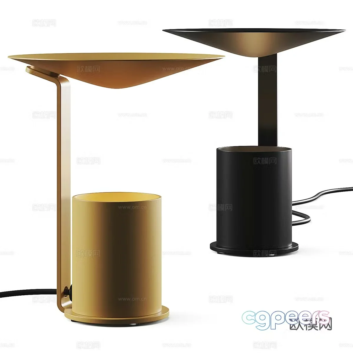 New Chinese style decorative desk lamp 3D model