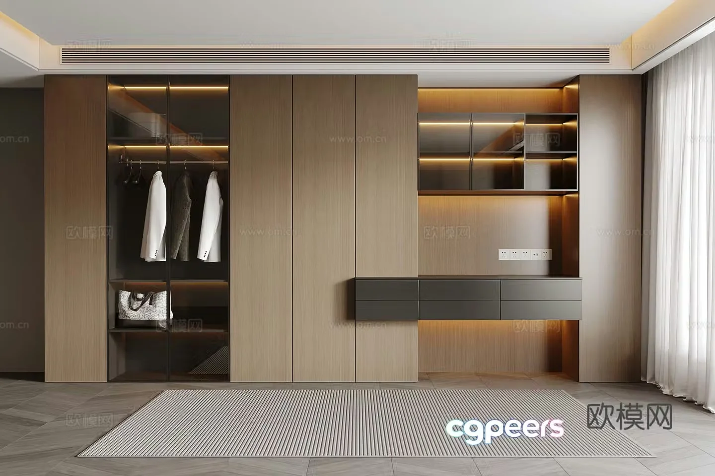 Italian wardrobe 3d model