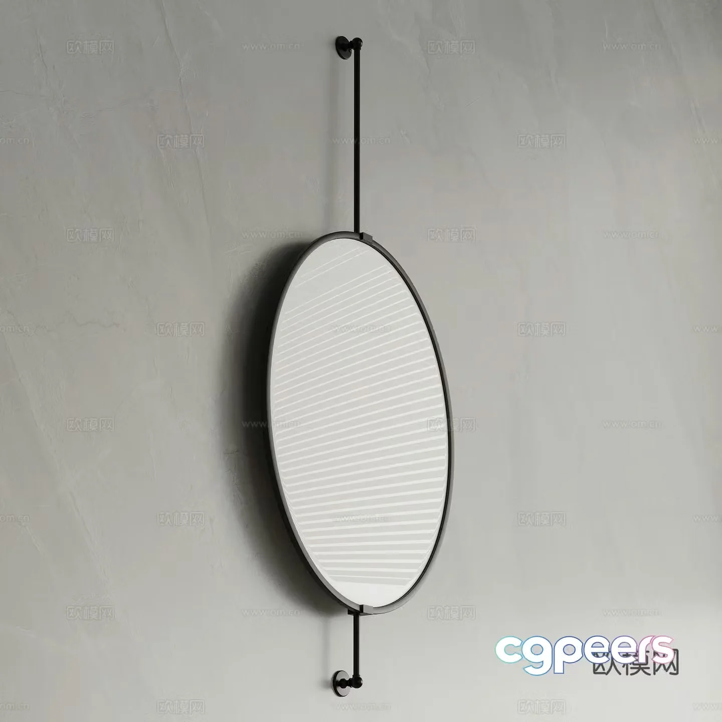 Modern mirror Bathroom mirror Makeup mirror 3d model