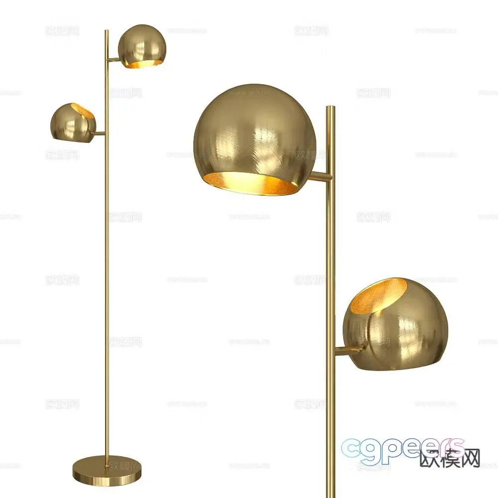 Markslojd light luxury floor lamp 3d model