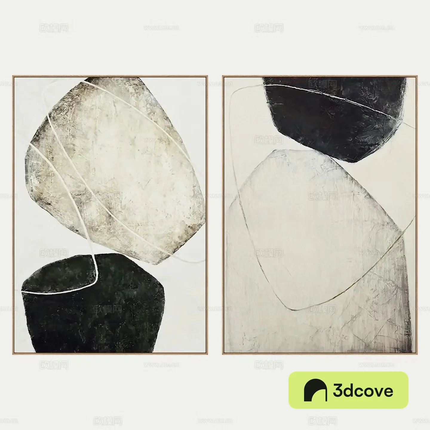 Modern hanging painting