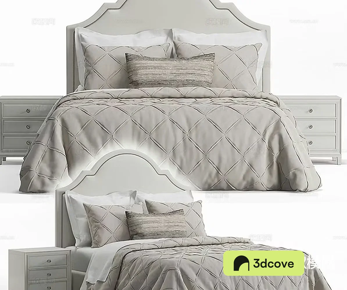 Simple double bed