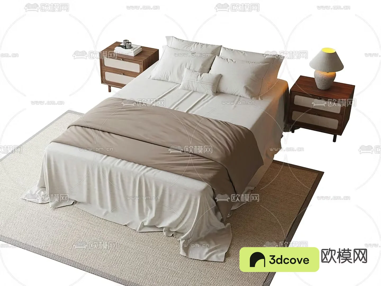 Modern double bed