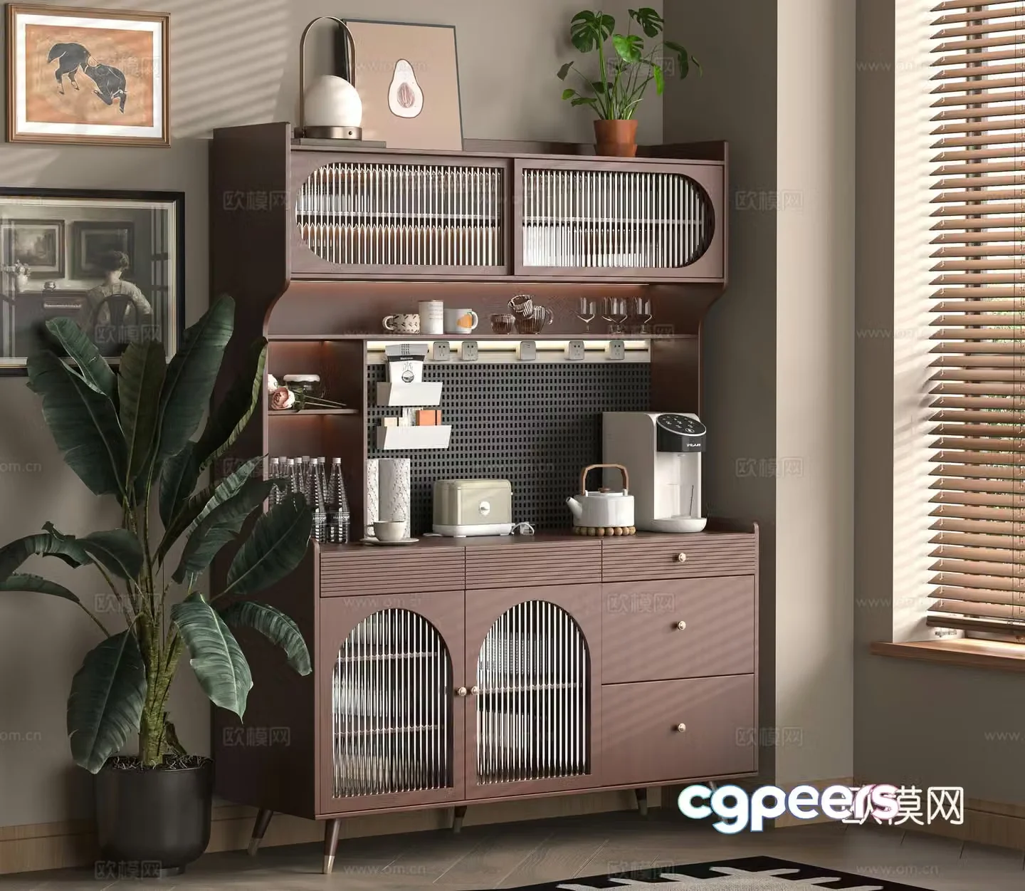 Middle-aged sideboard 3D model