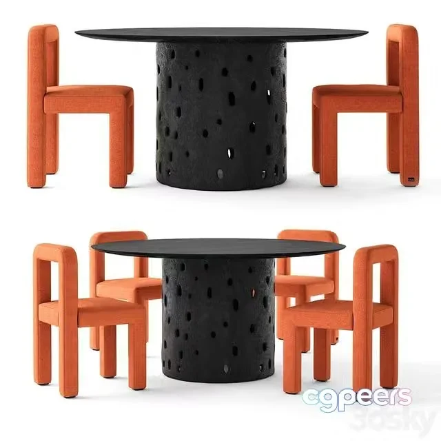 3ds Max Free – Faina Design Toptun Chair and Ztista Table