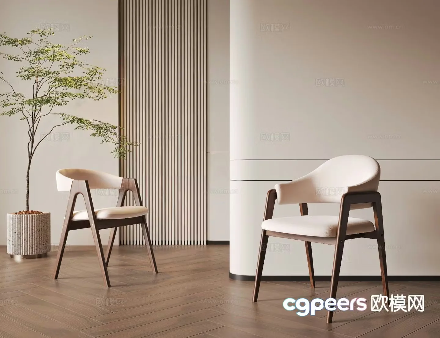 Medieval style single chair tea chair dining chair 3d model