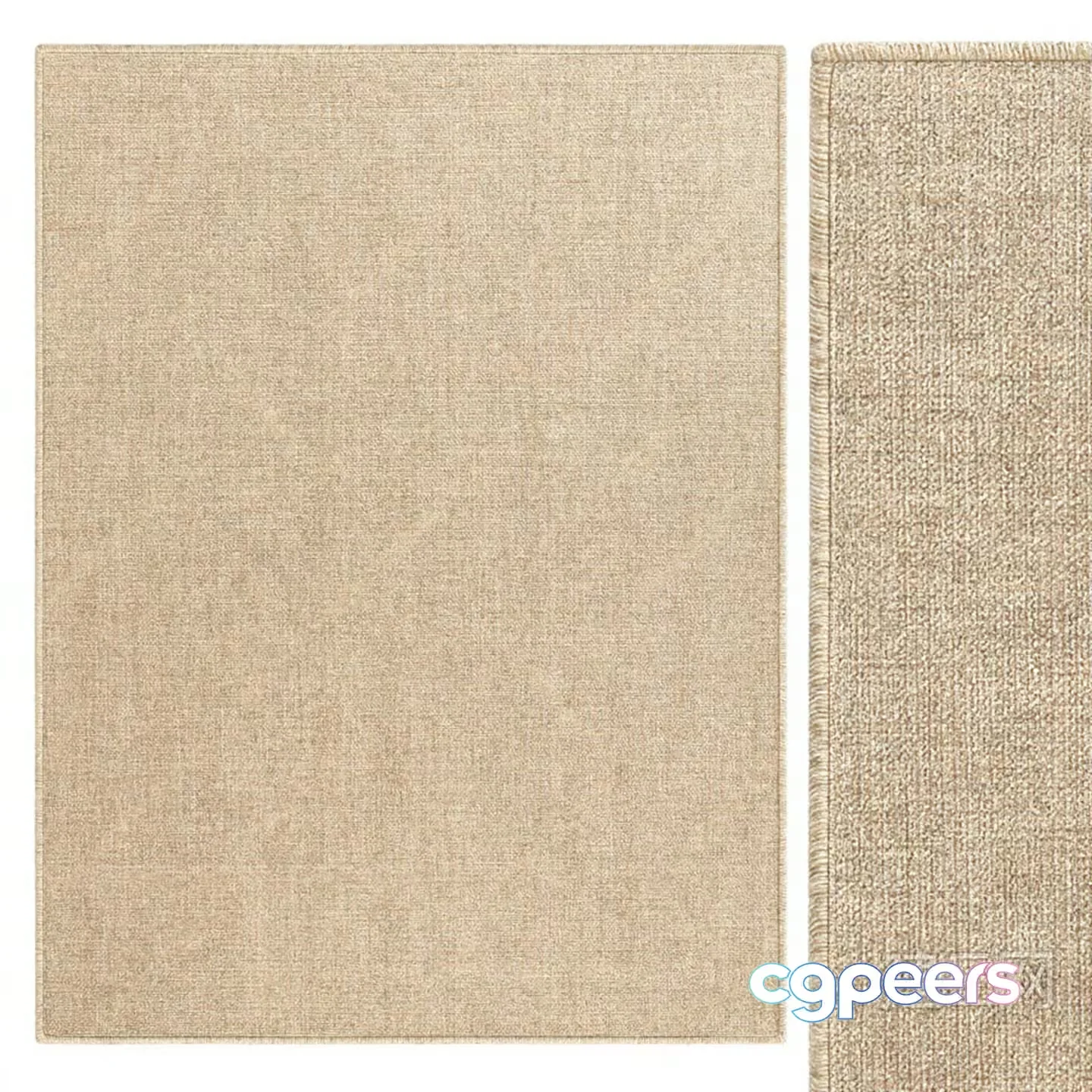 A Beige Rug 3D Model – 15314 – CORONA Render