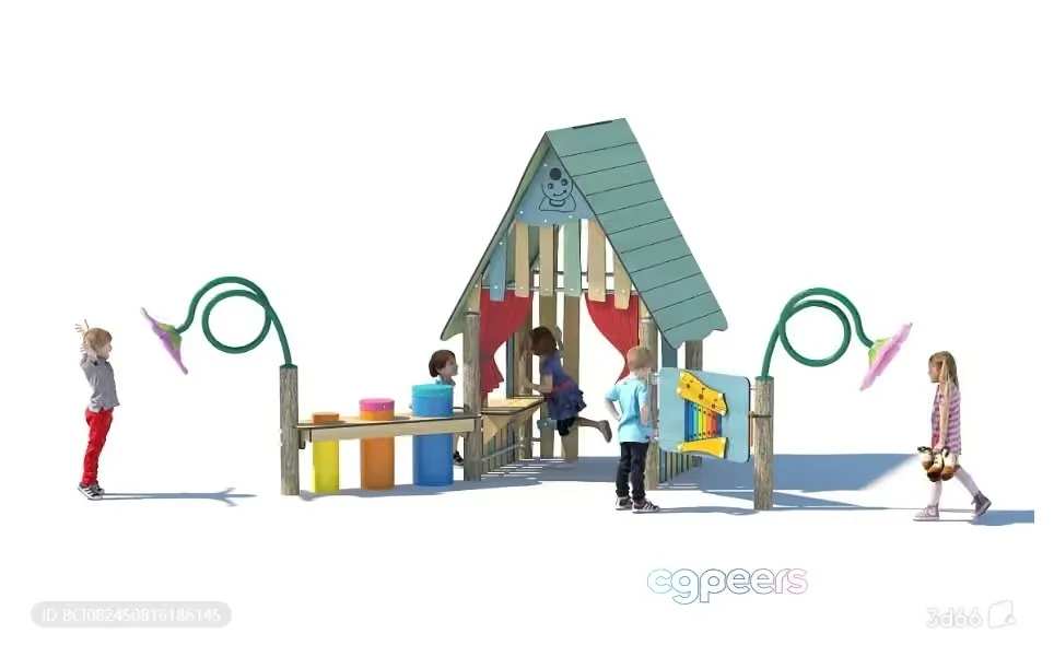 A Children’S Play Structure 3D Model – 9425 – VRAY Render