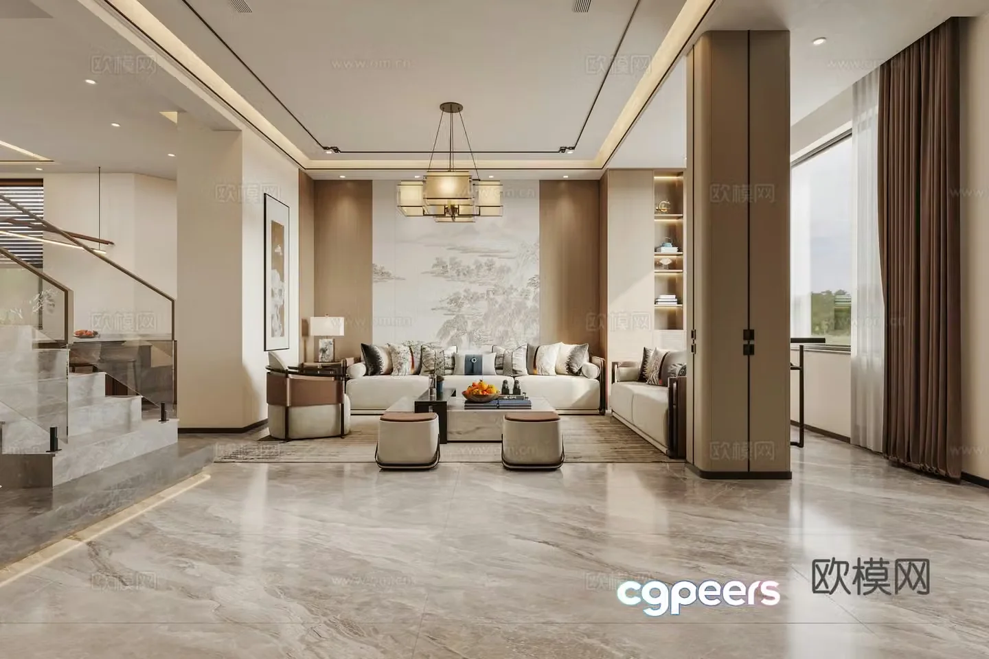 New Chinese restaurant 3D model