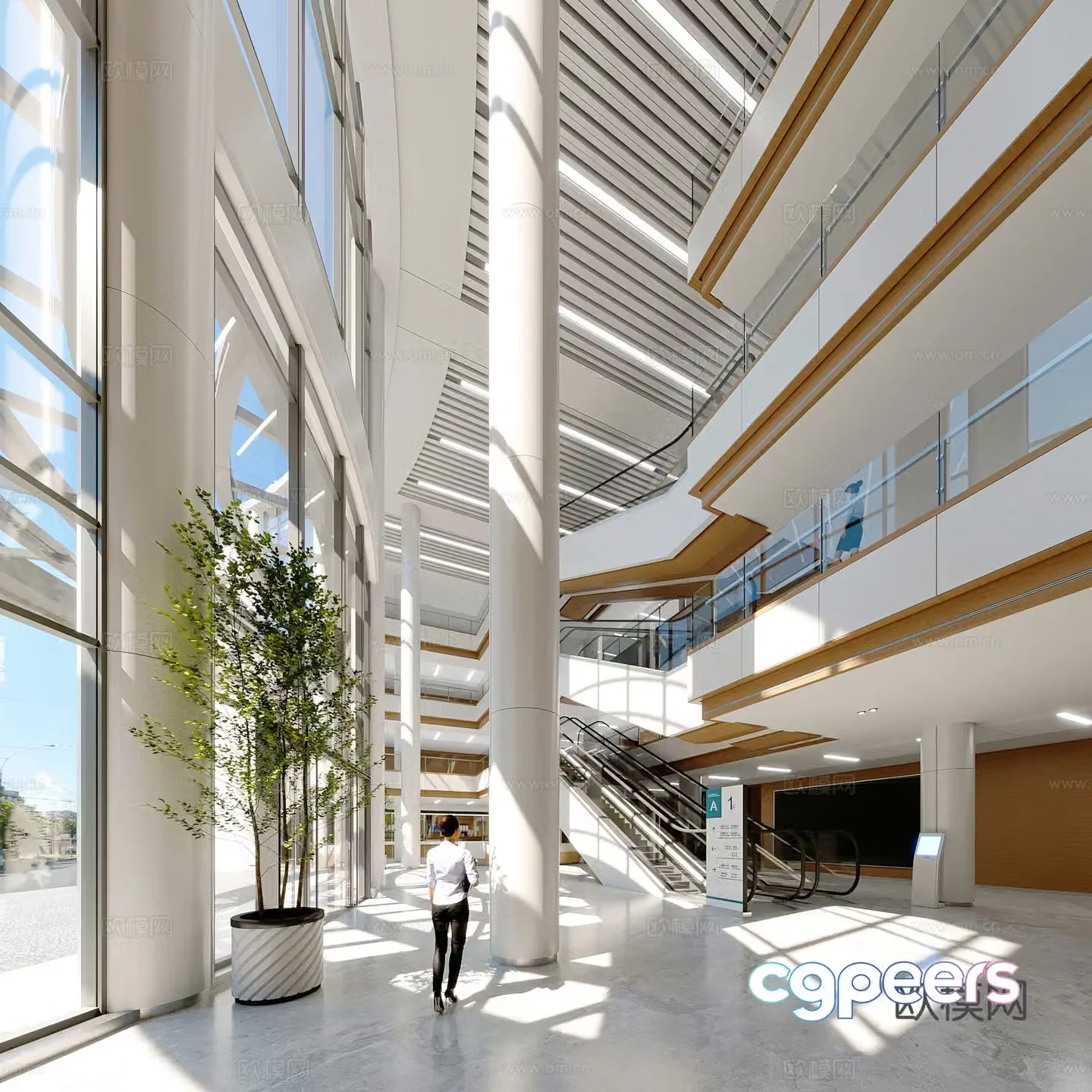 Outpatient hall 3d model
