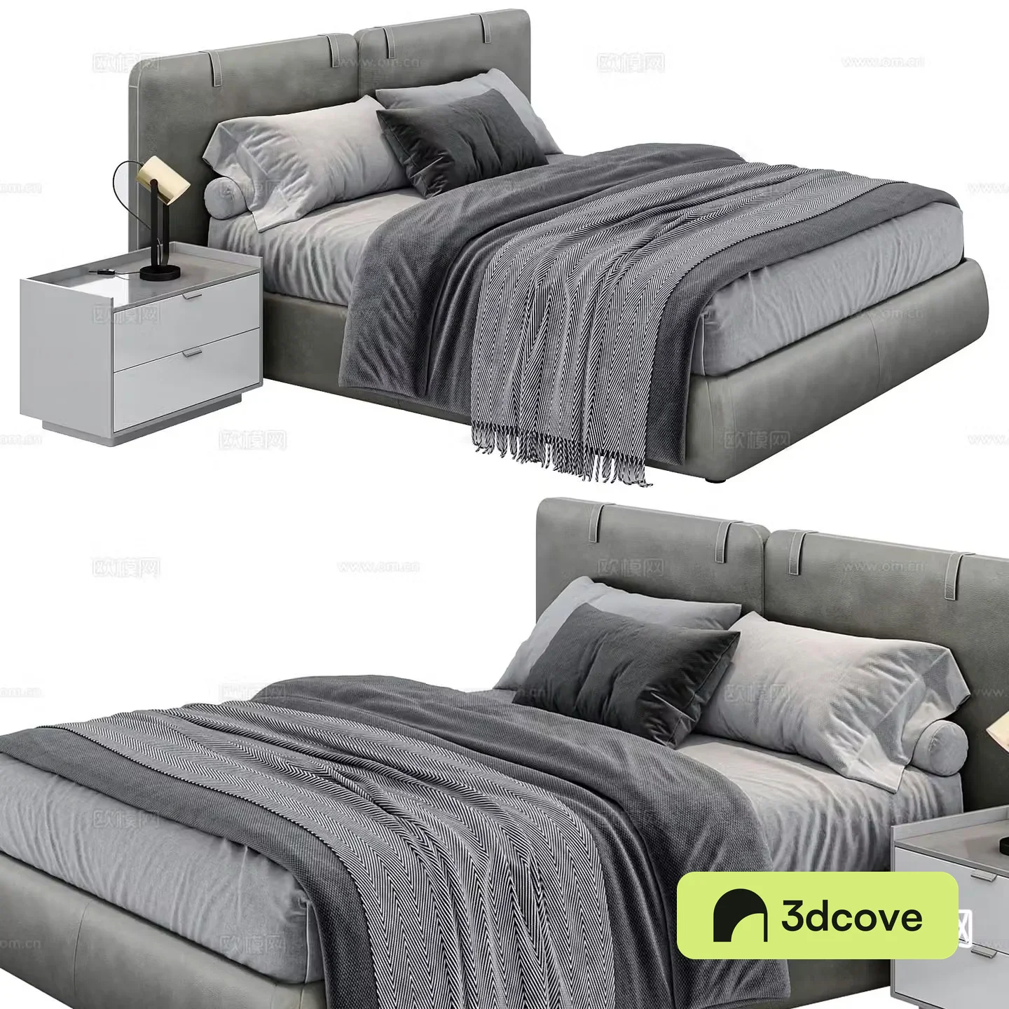Modern double bed