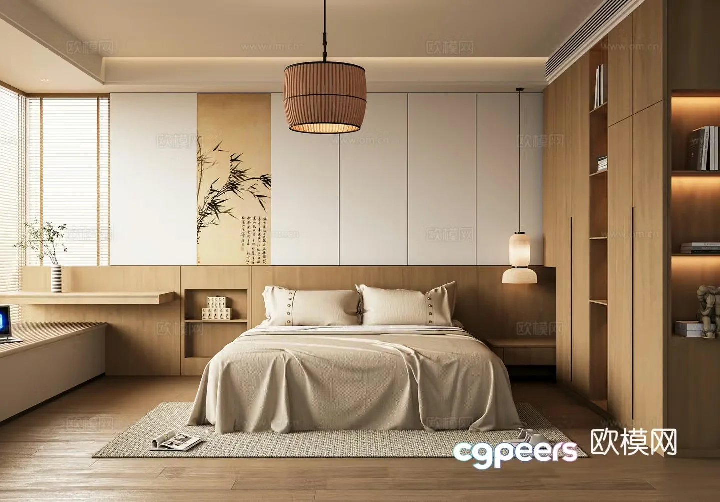 Song Dynasty aesthetic bedroom 3D model