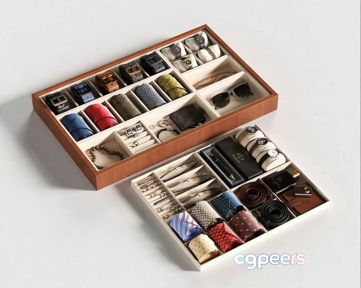 Organized Accessories 3D Model – 20700 – VRAY Render