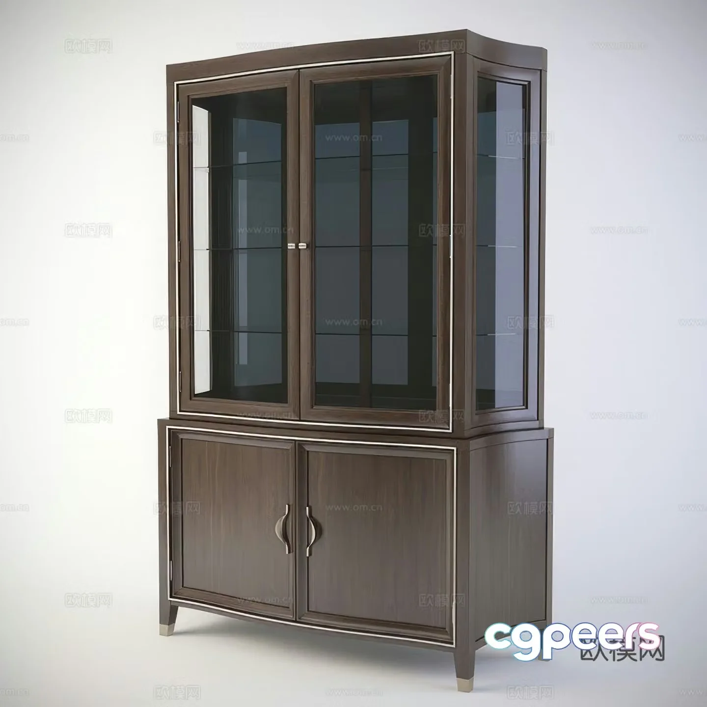 American style decorative cabinet antique cabinet storage cabinet sideboard 3d model