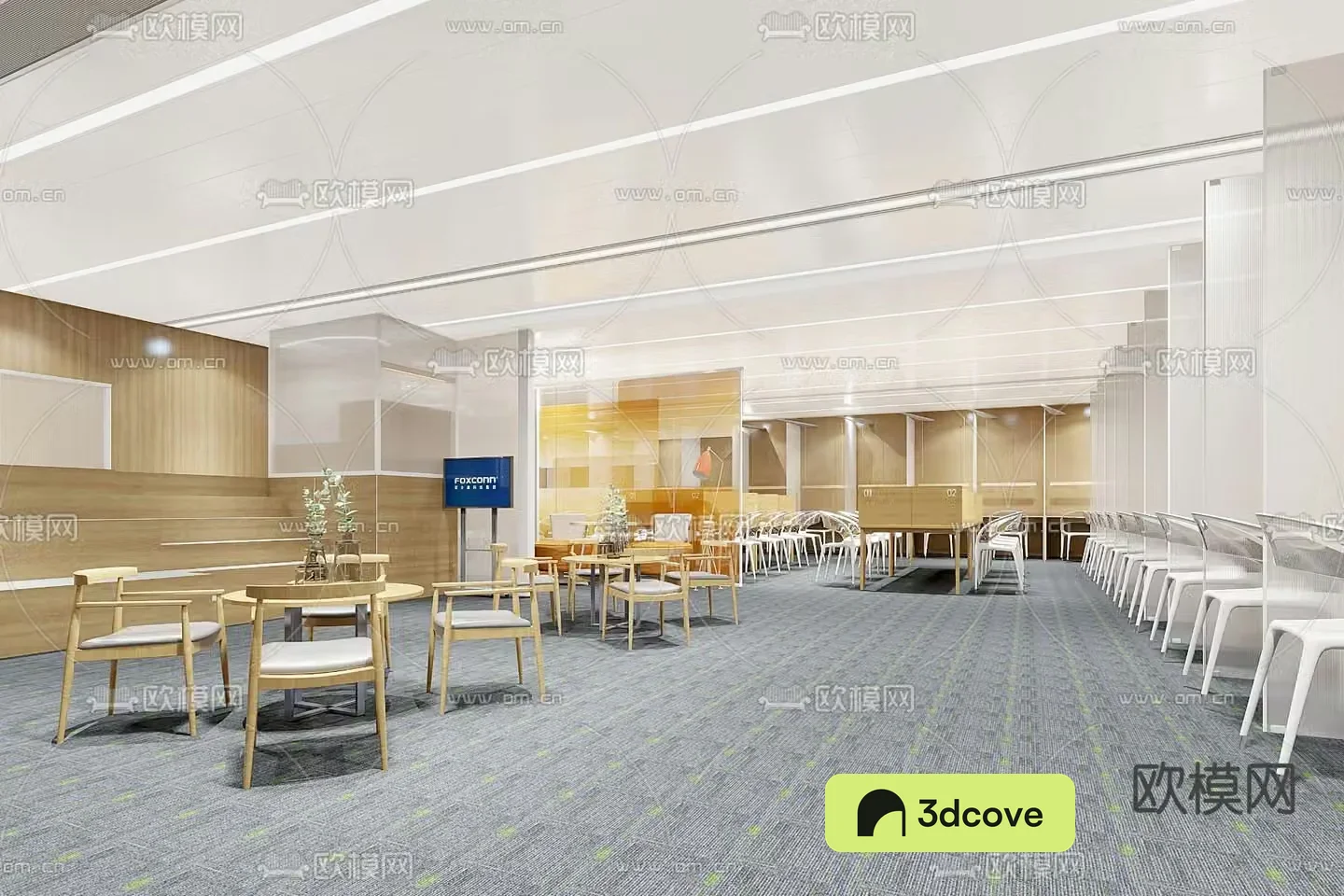 Modern study room library