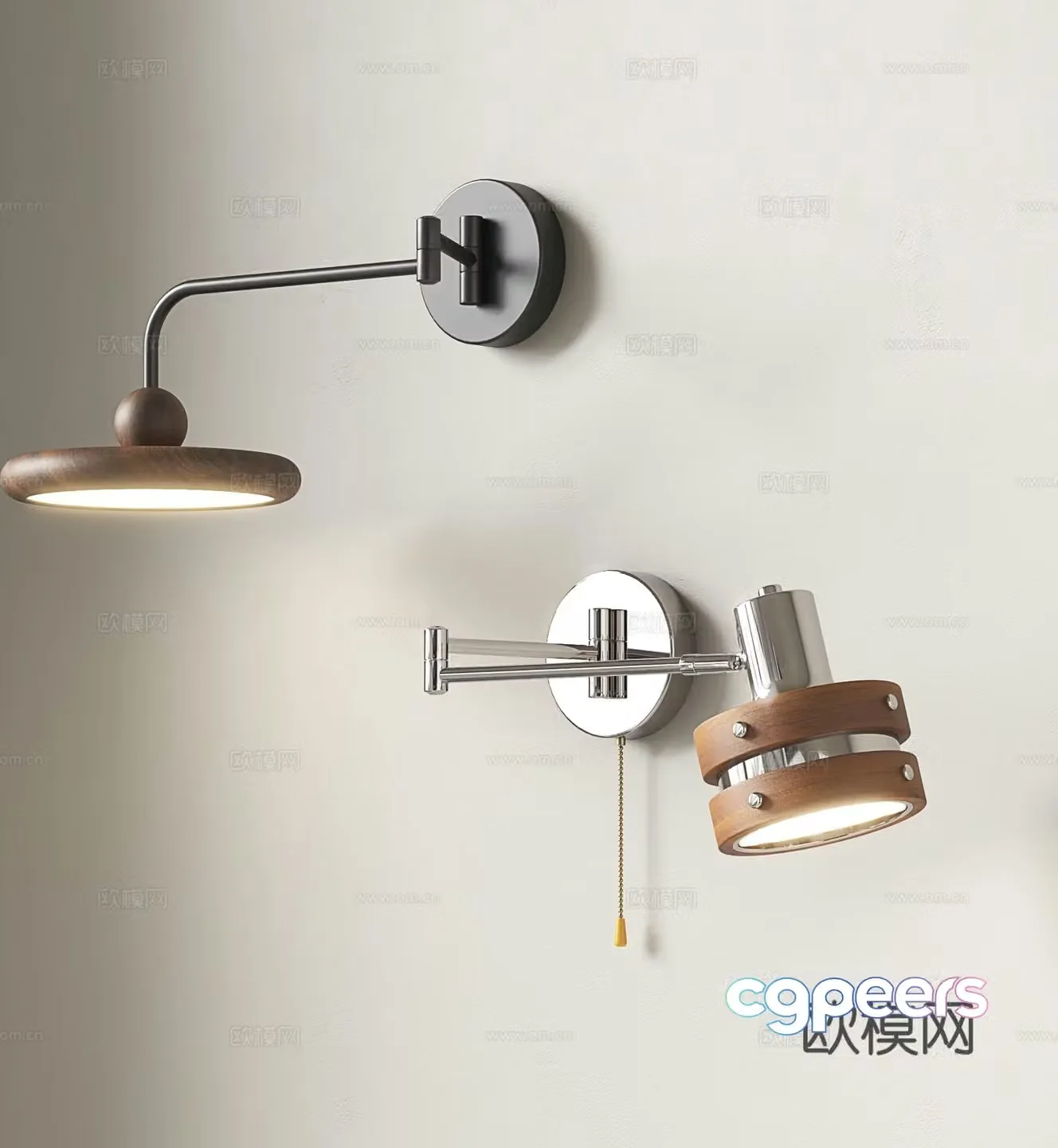 Medieval style wall lamp 3d model