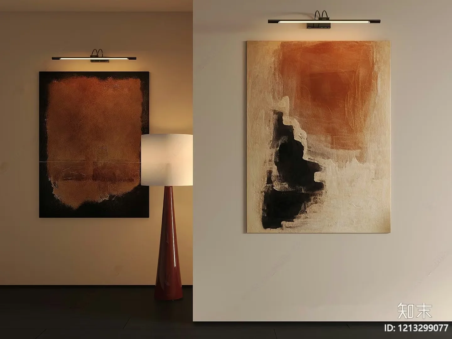 Modern Art Pieces 3D Model – 6706 – VRAY Render