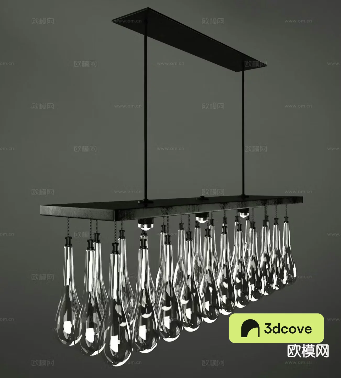 Modern glass chandelier creative chandelier