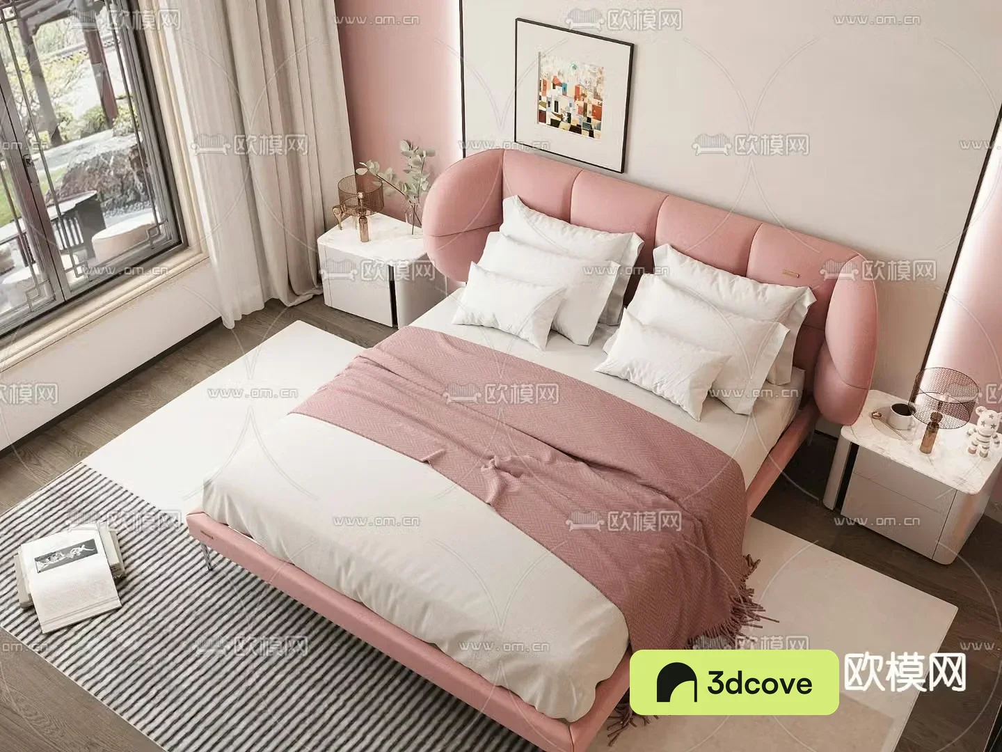 Modern double bed
