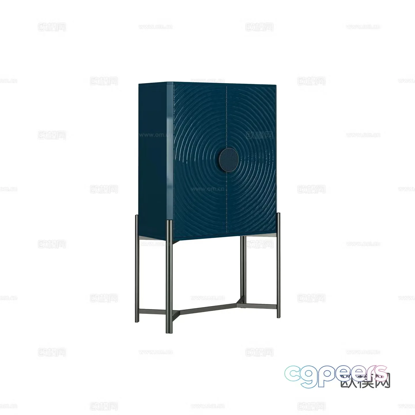 Modern high cabinet entrance cabinet 3d model