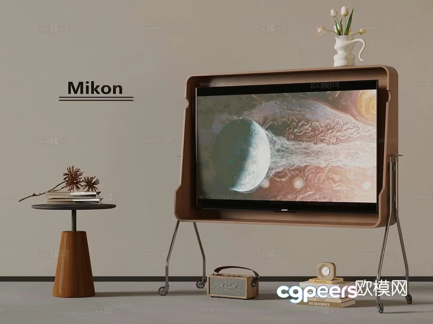 Modern TV stand Mobile TV 3d model