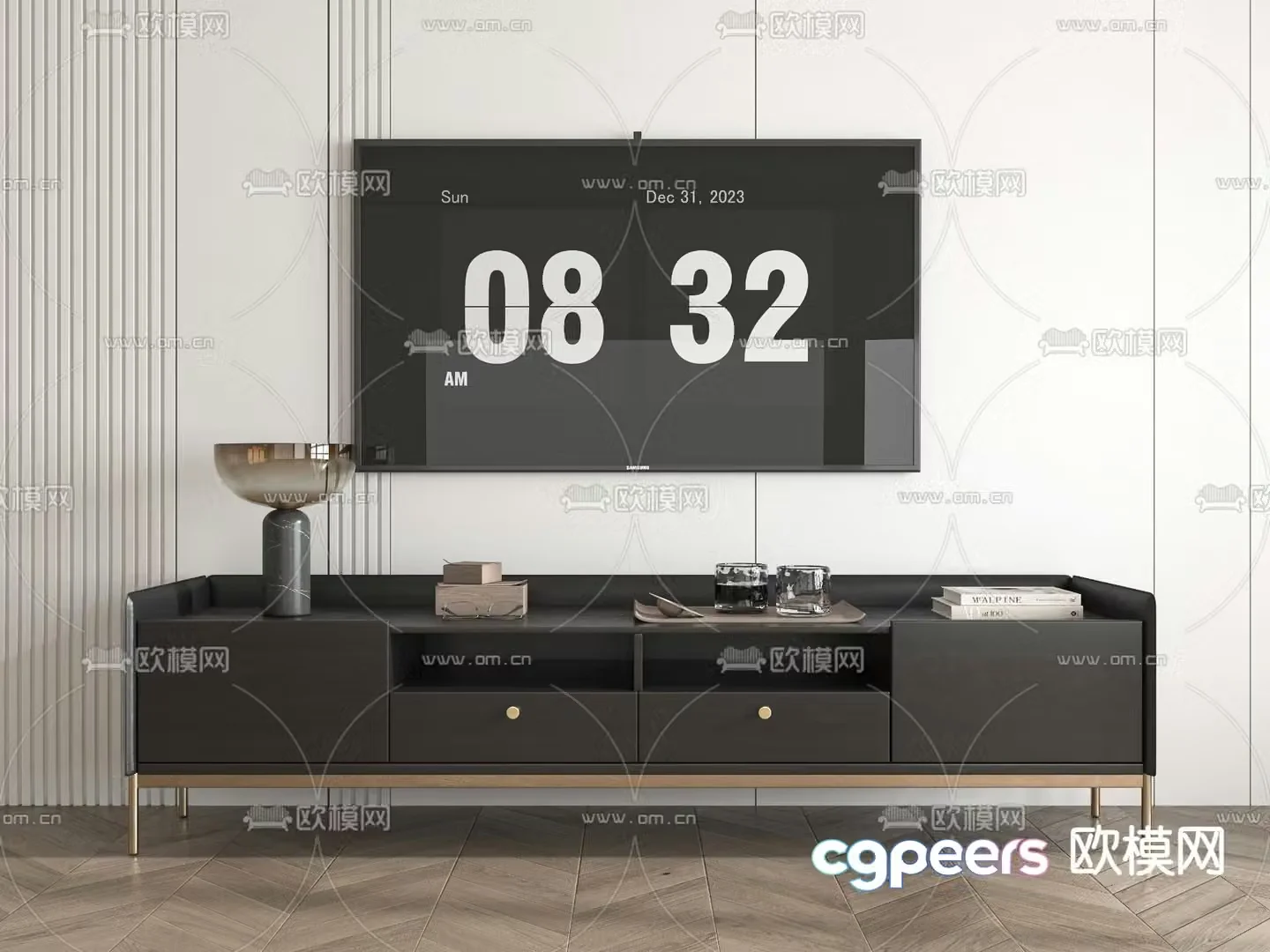 Modern TV cabinet 3d model