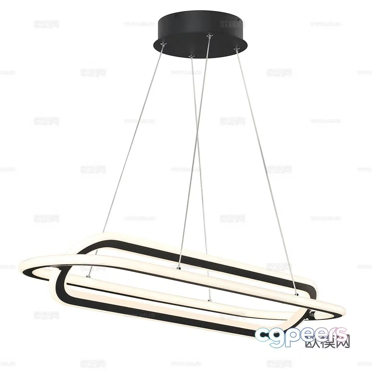 Modern minimalist chandelier dining room chandelier living room chandelier 3d model