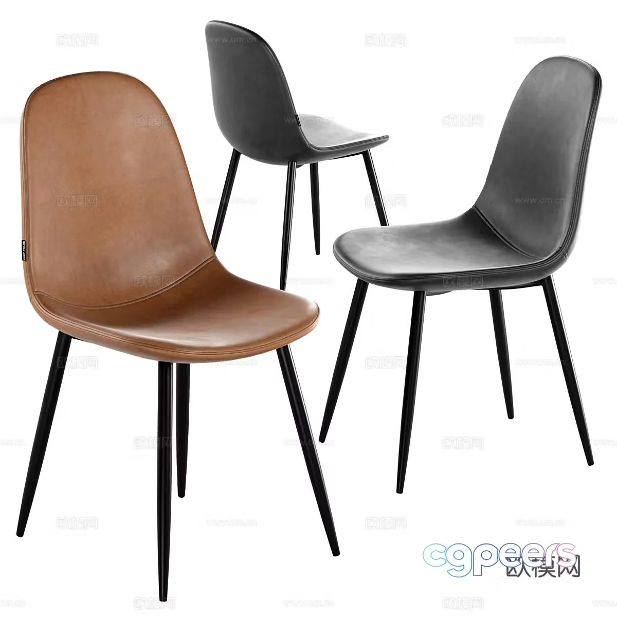 Sites chair dining chair 3D model