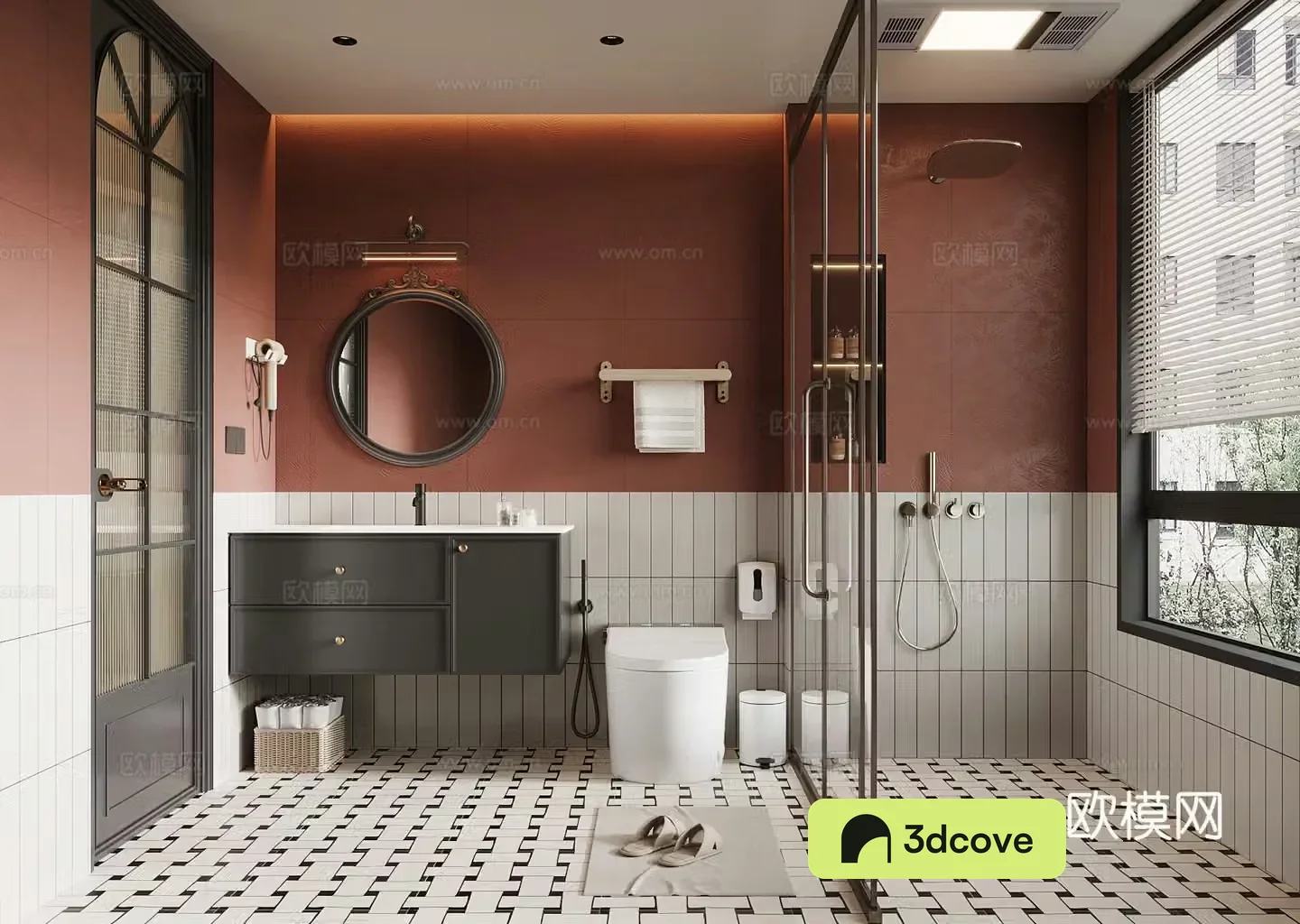 French bathroom cabinet toilet shower