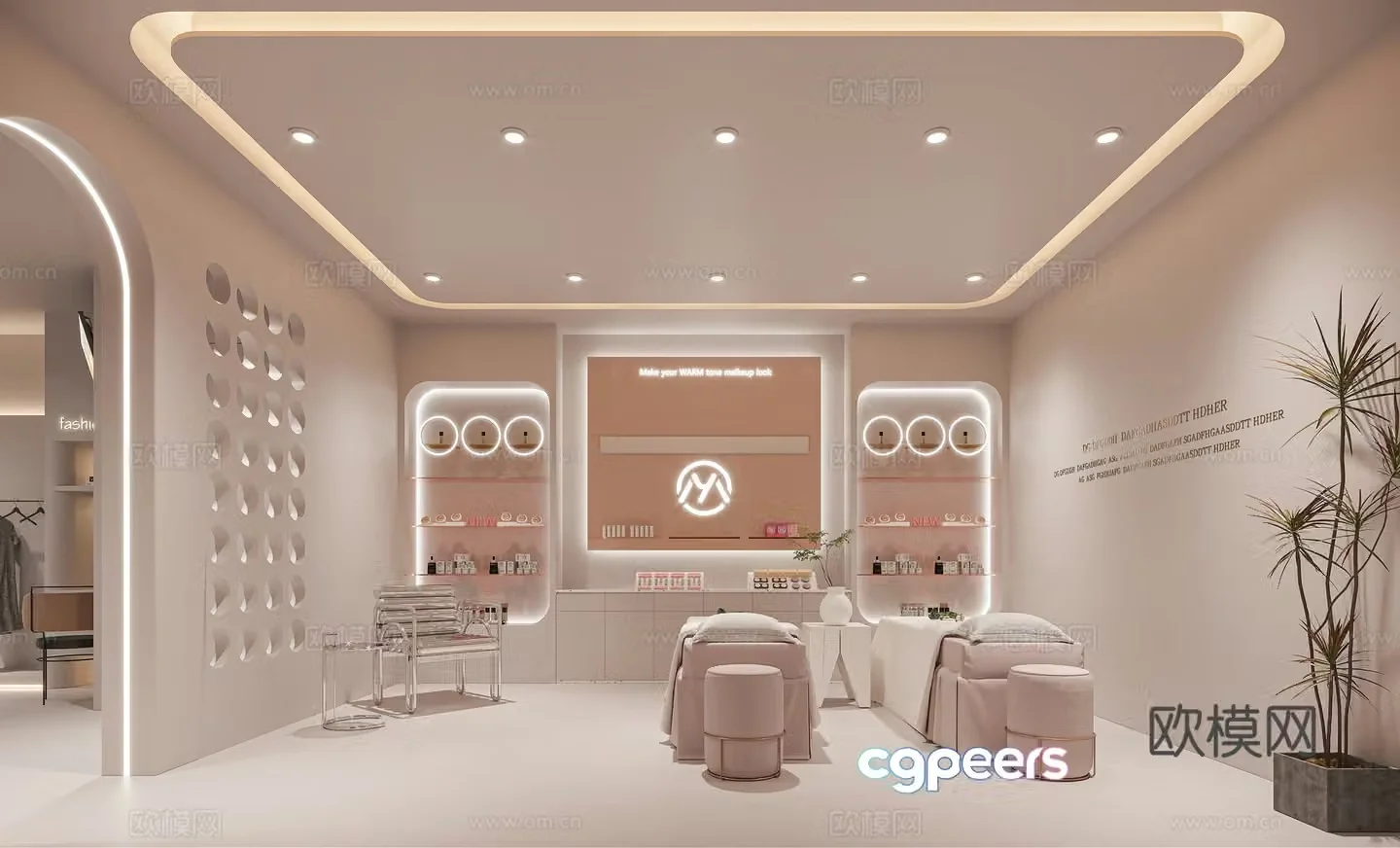 Modern beauty room 3D model