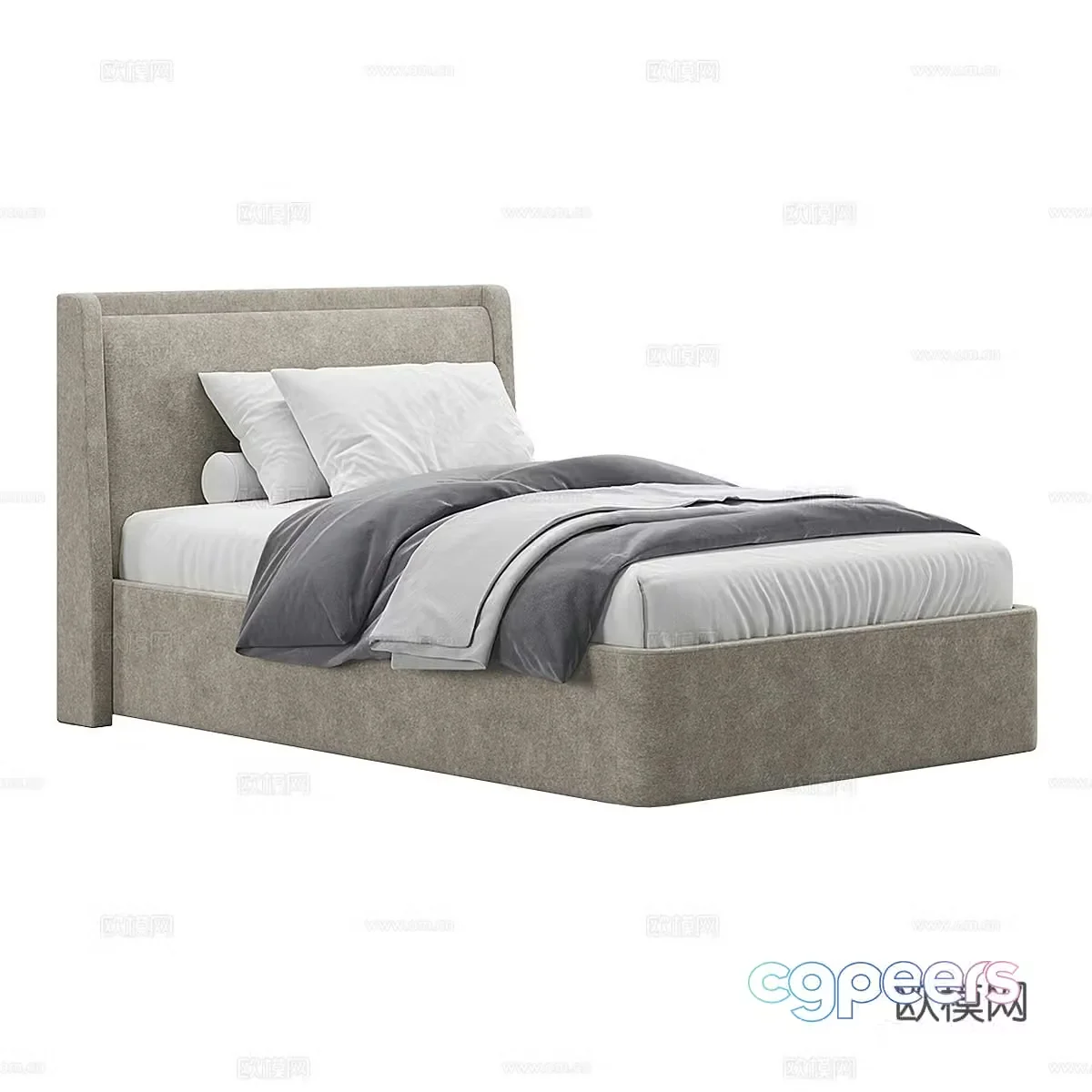 Single bed 3d model