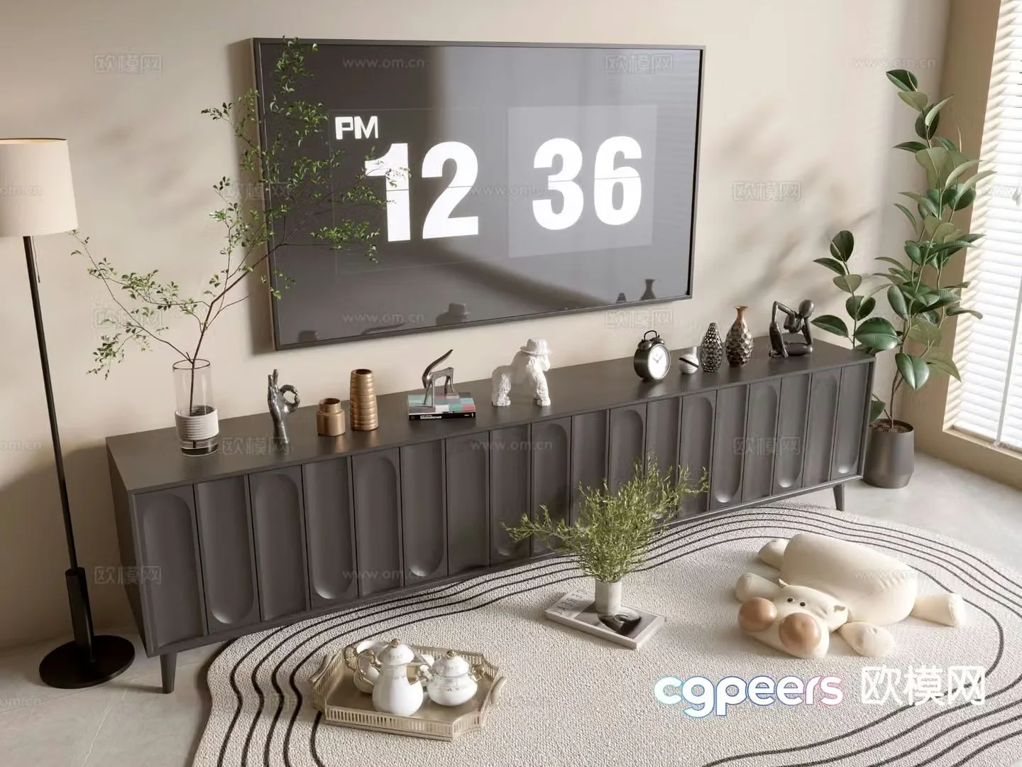 Modern TV cabinet 3d model