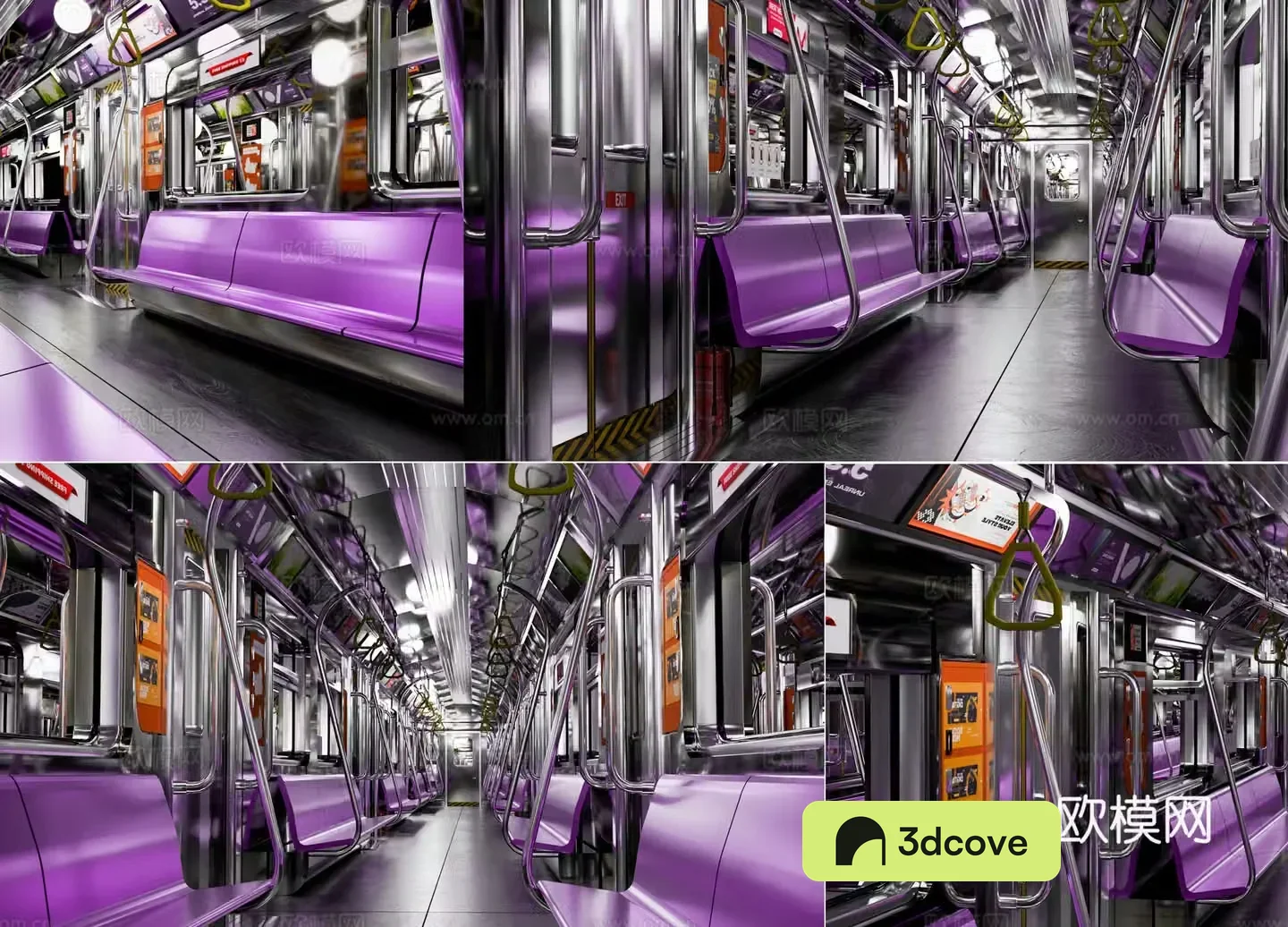 Modern subway carriage subway train interior subway interior decoration