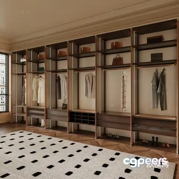 Modern Storage Room 3D Model – 6004 – VRAY Render