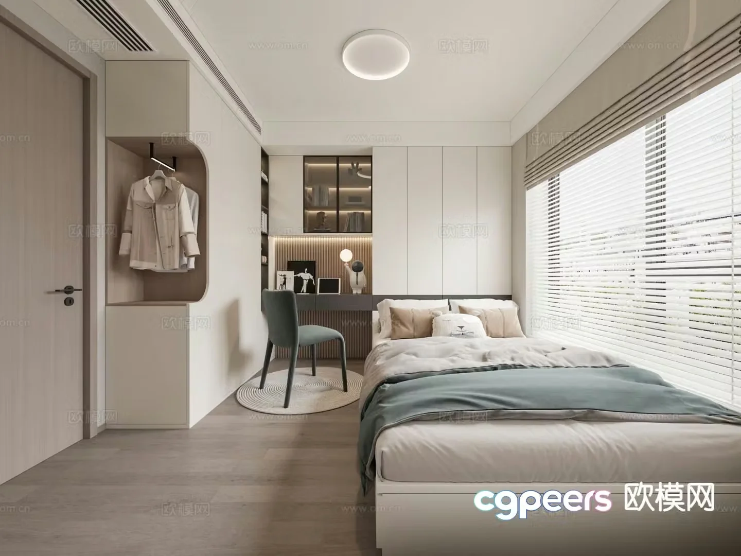 3d model of tatami bedroom and second bedroom