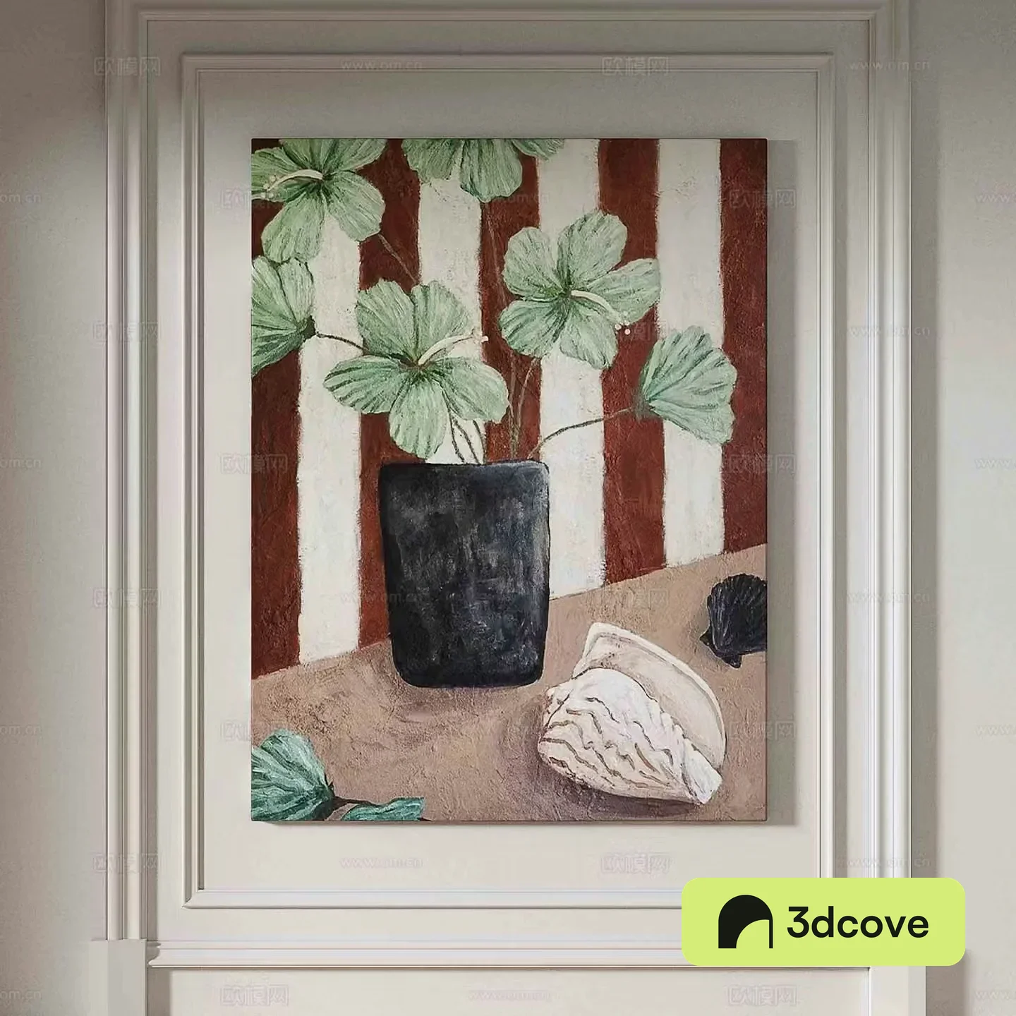 Simple European texture painting decorative painting