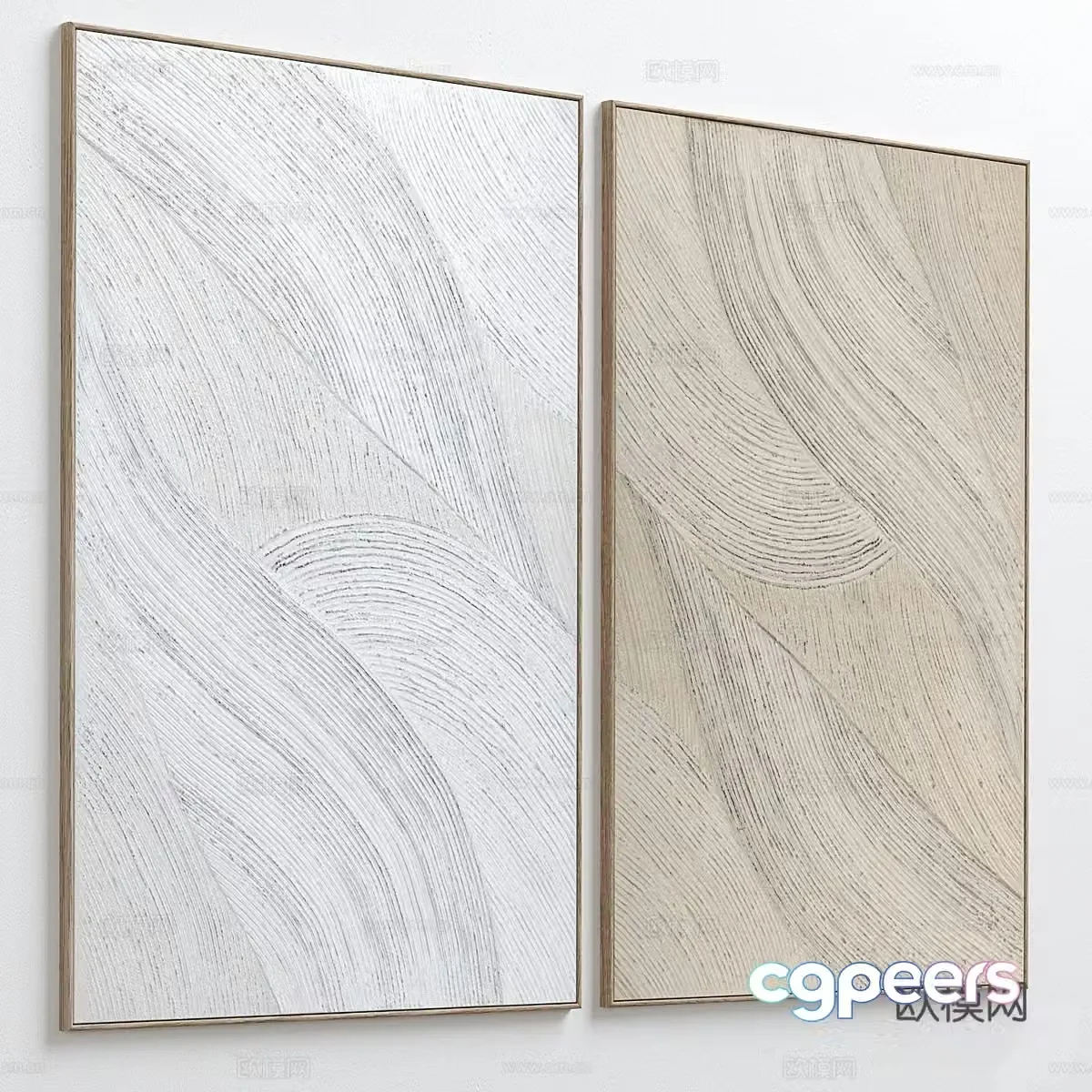 Decorative painting Hanging painting 3d model
