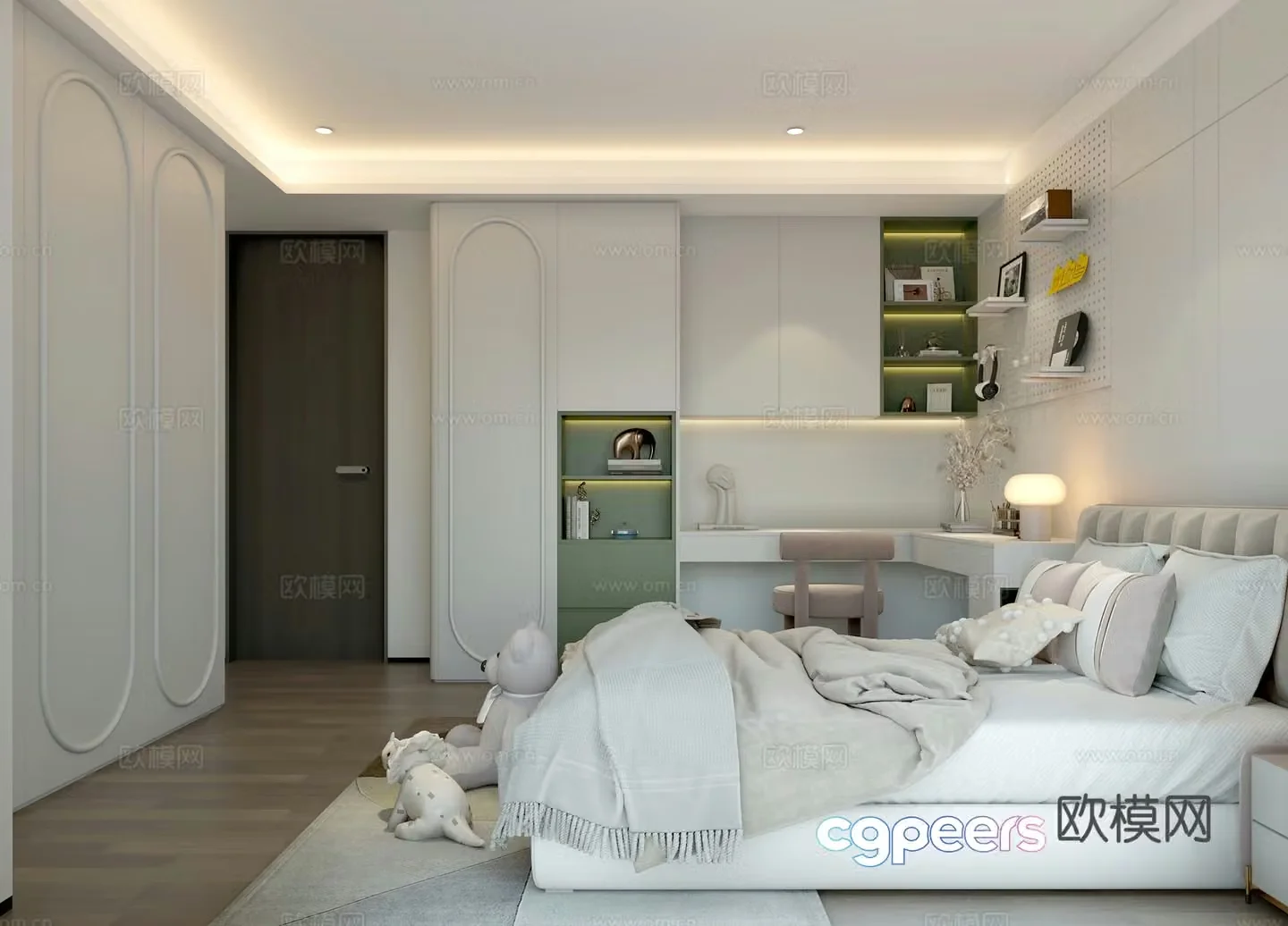 3D model of bedroom kids room