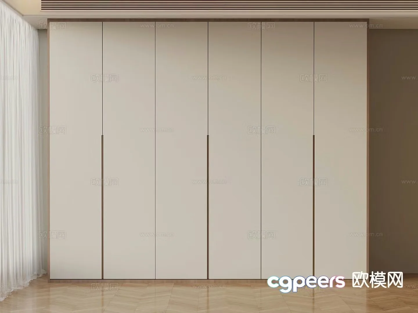 Modern wardrobe 3d model
