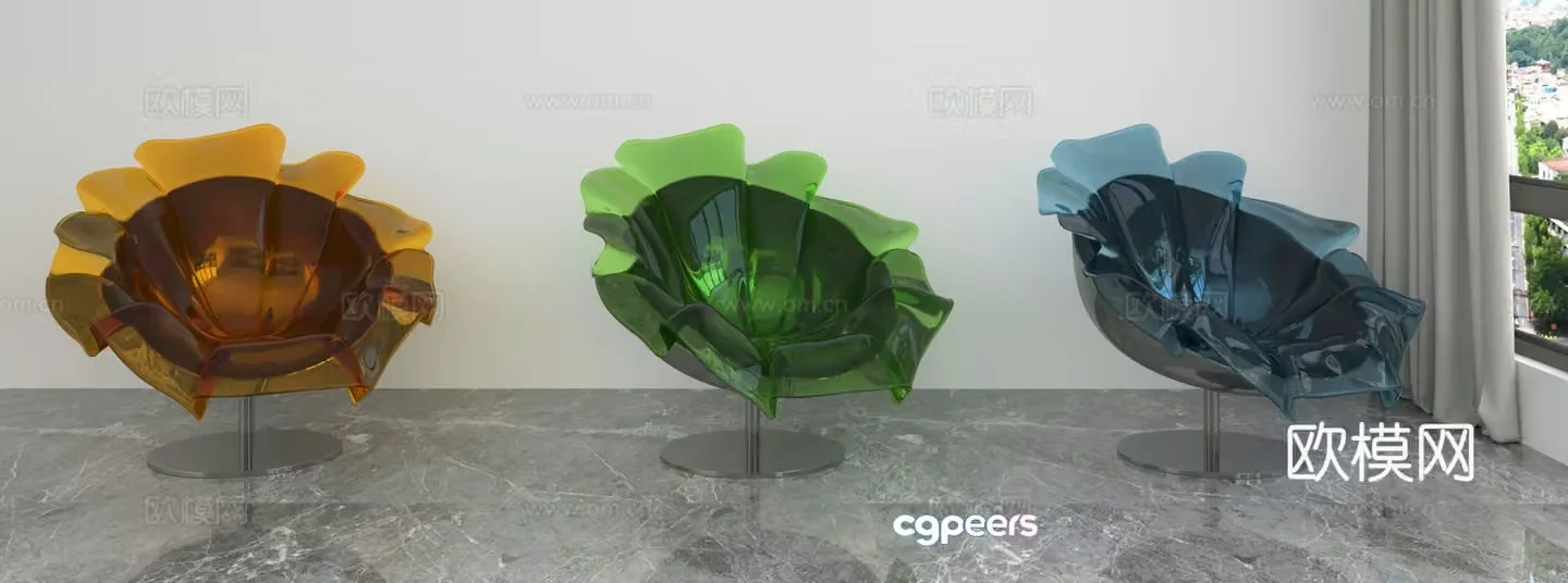 Modern leisure chair 3d model
