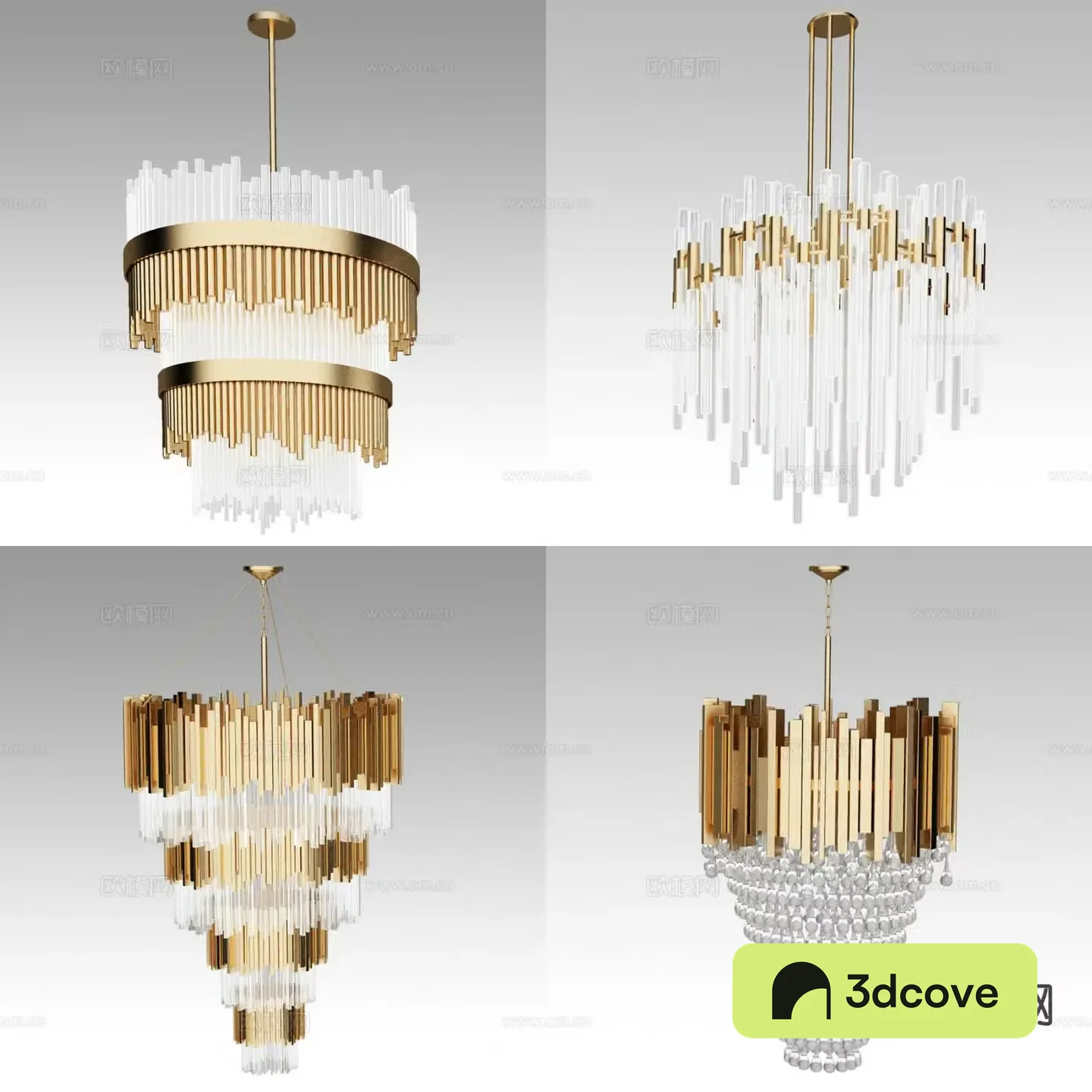 Light luxury chandelier crystal lamp