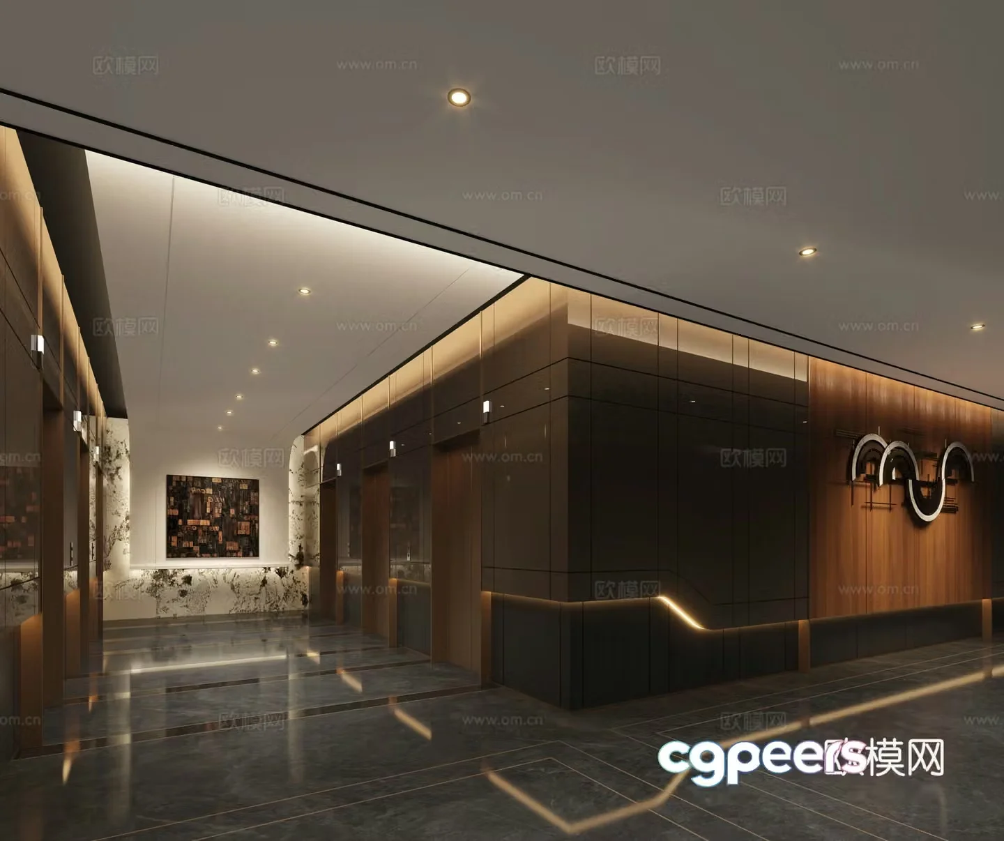 Modern hotel elevator hall Hotel elevator club elevator hall Club elevator hall Club elevator elevator elevator elevator elevator 3D model