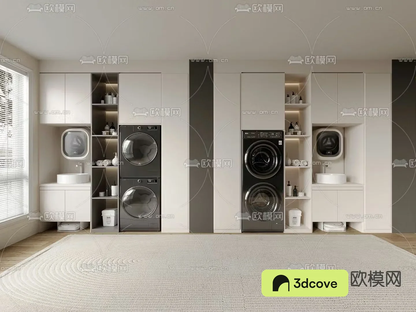 Balcony cabinet washing machine cabinet