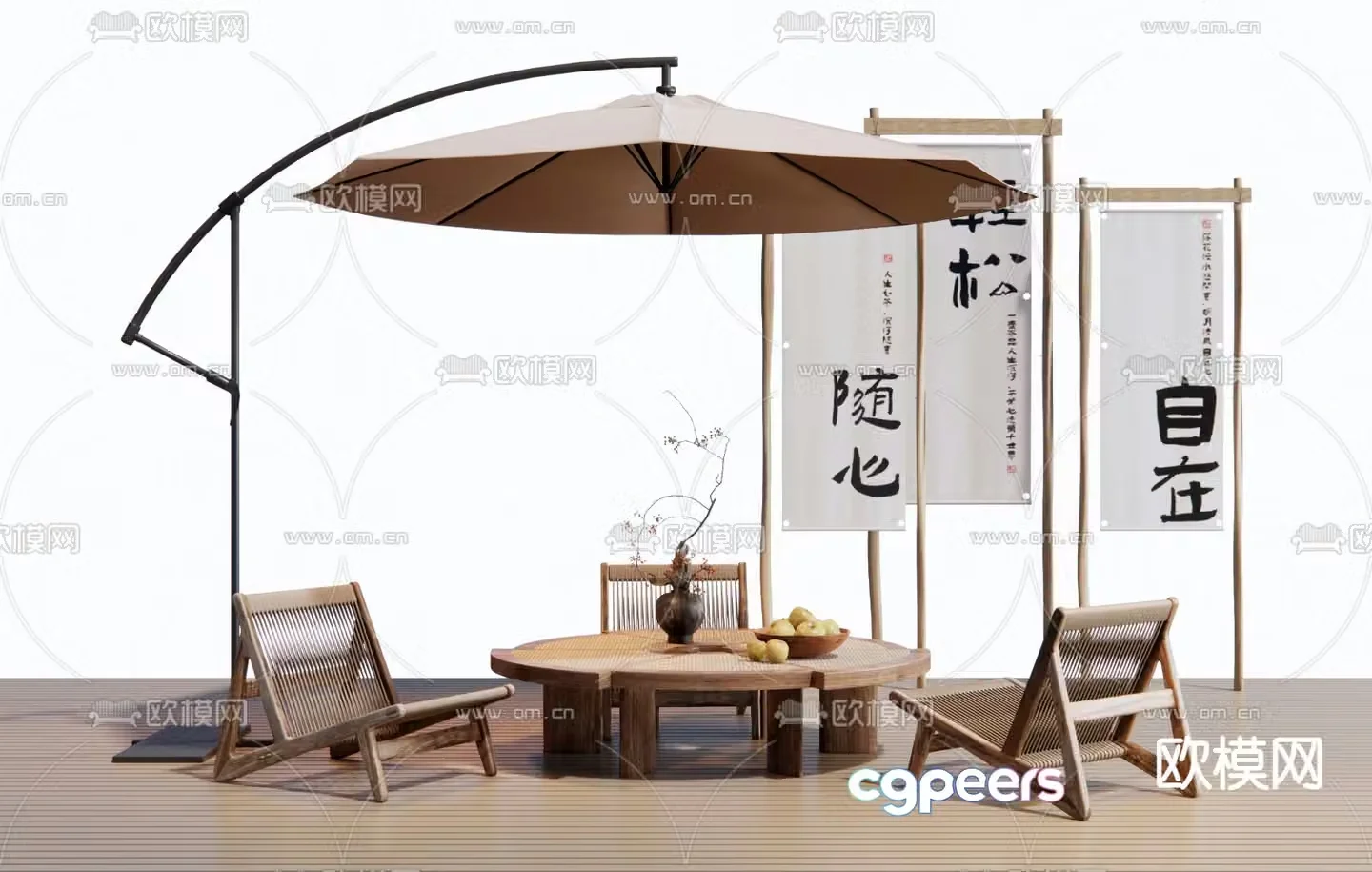Outdoor tables and chairs camping tables and chairs 3d model